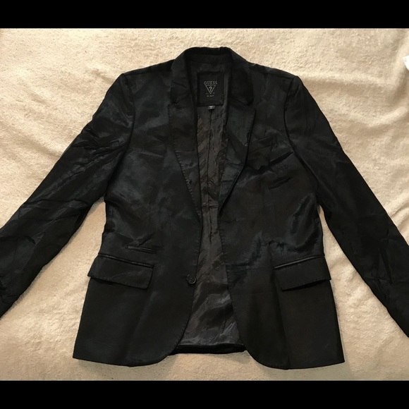 Guess Men’s Velvet Blazer - Picture 3 of 9